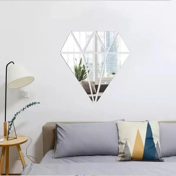 Acrylic Diamond Mirror Wall Stickers Wall Sticker None 