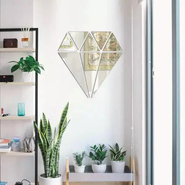 Acrylic Diamond Mirror Wall Stickers Wall Sticker None 